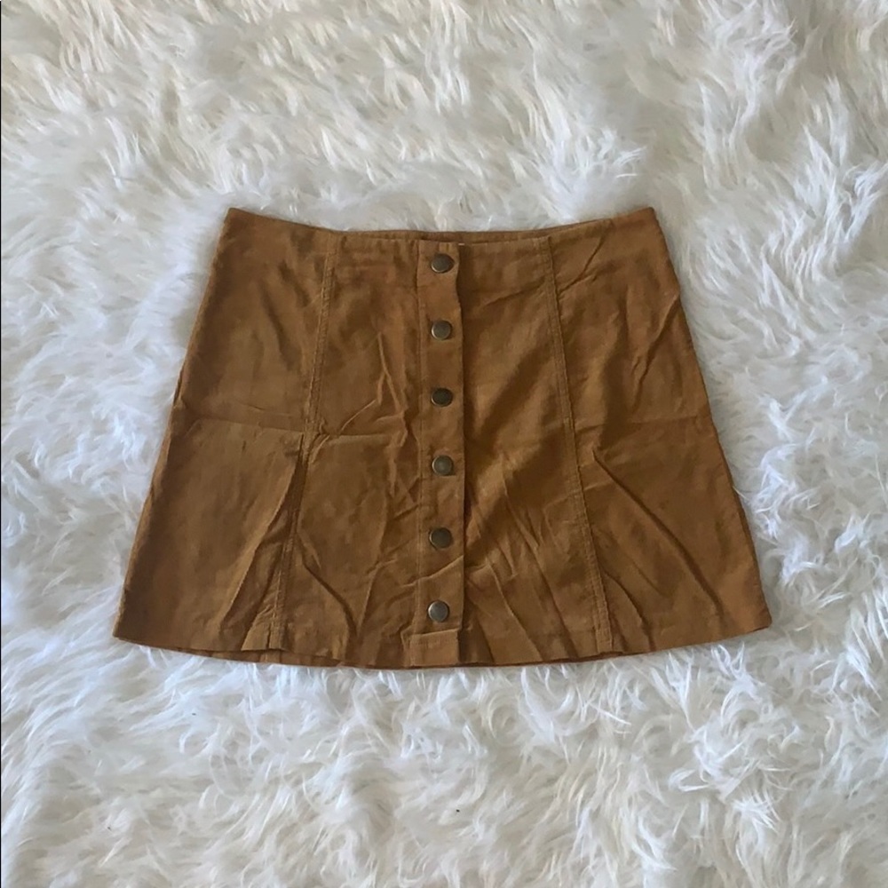Burnt orange skirt